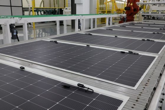 Snelle productie 520W 560W 580W PV-zonnemodule met een maximaal vermogen van 580W en een temperatuurbereik van -40-85