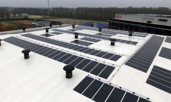 BIPV Flexible PV Panels 200W 480W 580W Solar Building PV Module Bruto gewicht 9,100kg