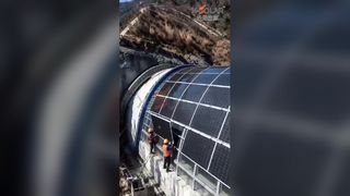 Dankzij flexibele modules kan de tunnel zijn eigen elektriciteit opwekken